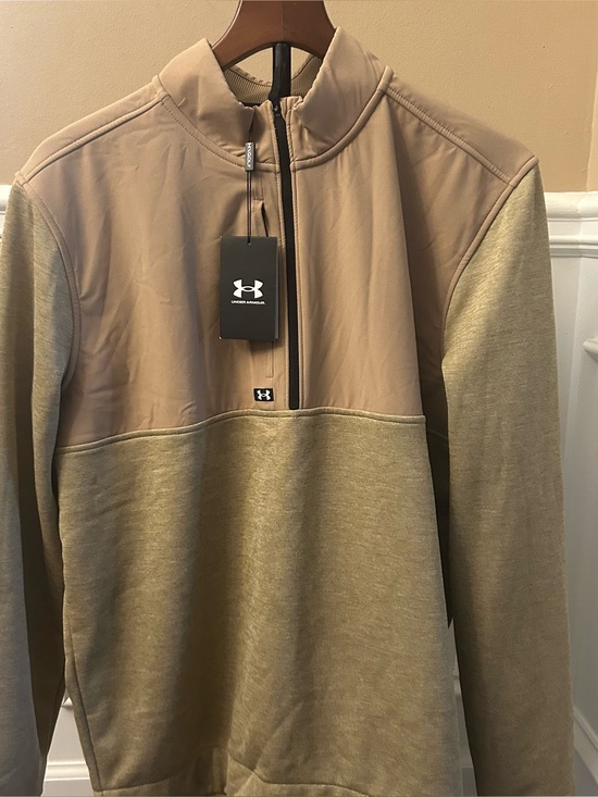 Under Armour Other - Under Armour Men's Drive Storm Half Zip Camel/Sandstorm/White, Large New